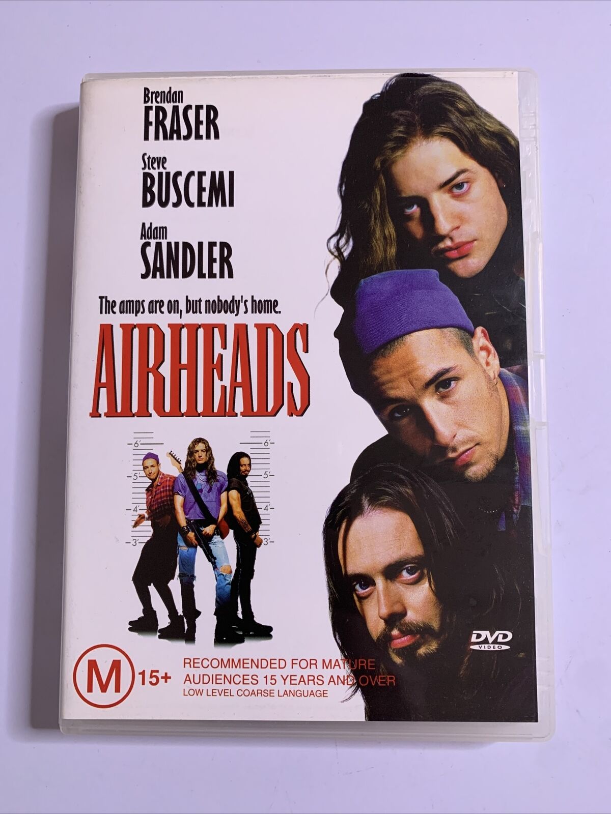 Airheads  (DVD, 1994) Adam Sandler, Brendan Fraser, Steve Buscemi Region 4