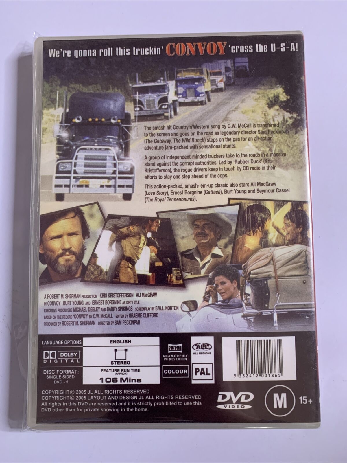 Convoy (DVD, 1978) Kris Kristofferson, Ali MacGraw NEW All Regions