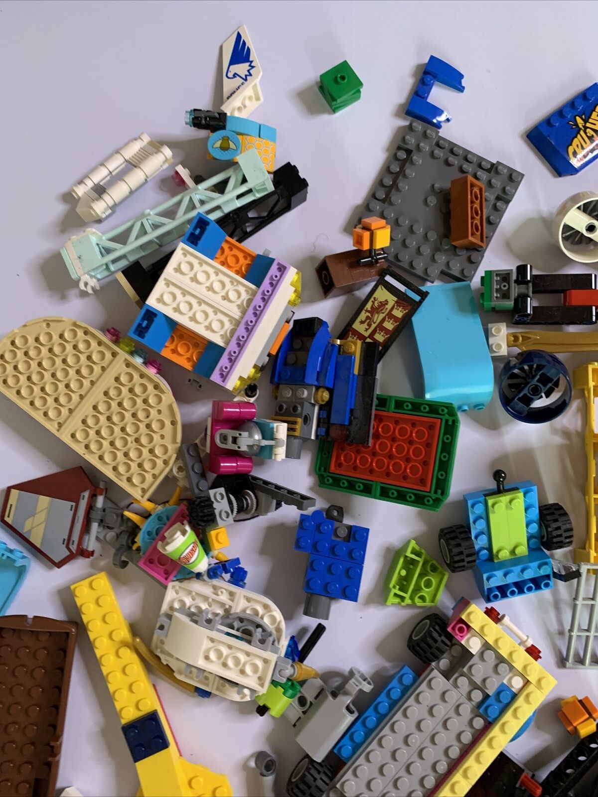 Lego Bulk Lot Airplane Dragons Technic Boats Cars 1.61kg Genuine Assorted