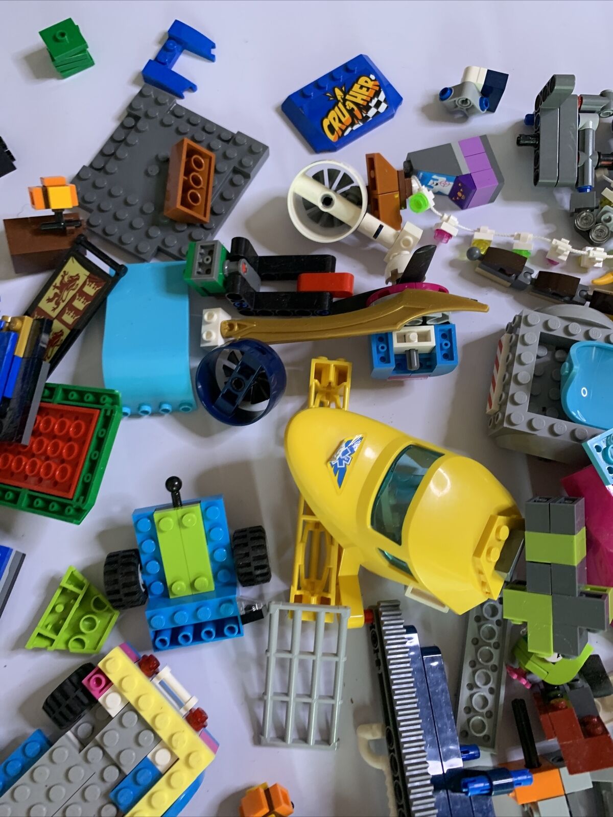 Lego Bulk Lot Airplane Dragons Technic Boats Cars 1.61kg Genuine Assorted