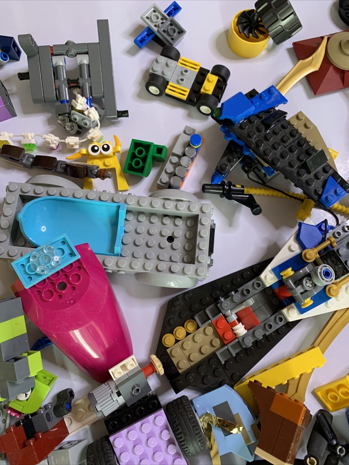 Lego Bulk Lot Airplane Dragons Technic Boats Cars 1.61kg Genuine Assorted