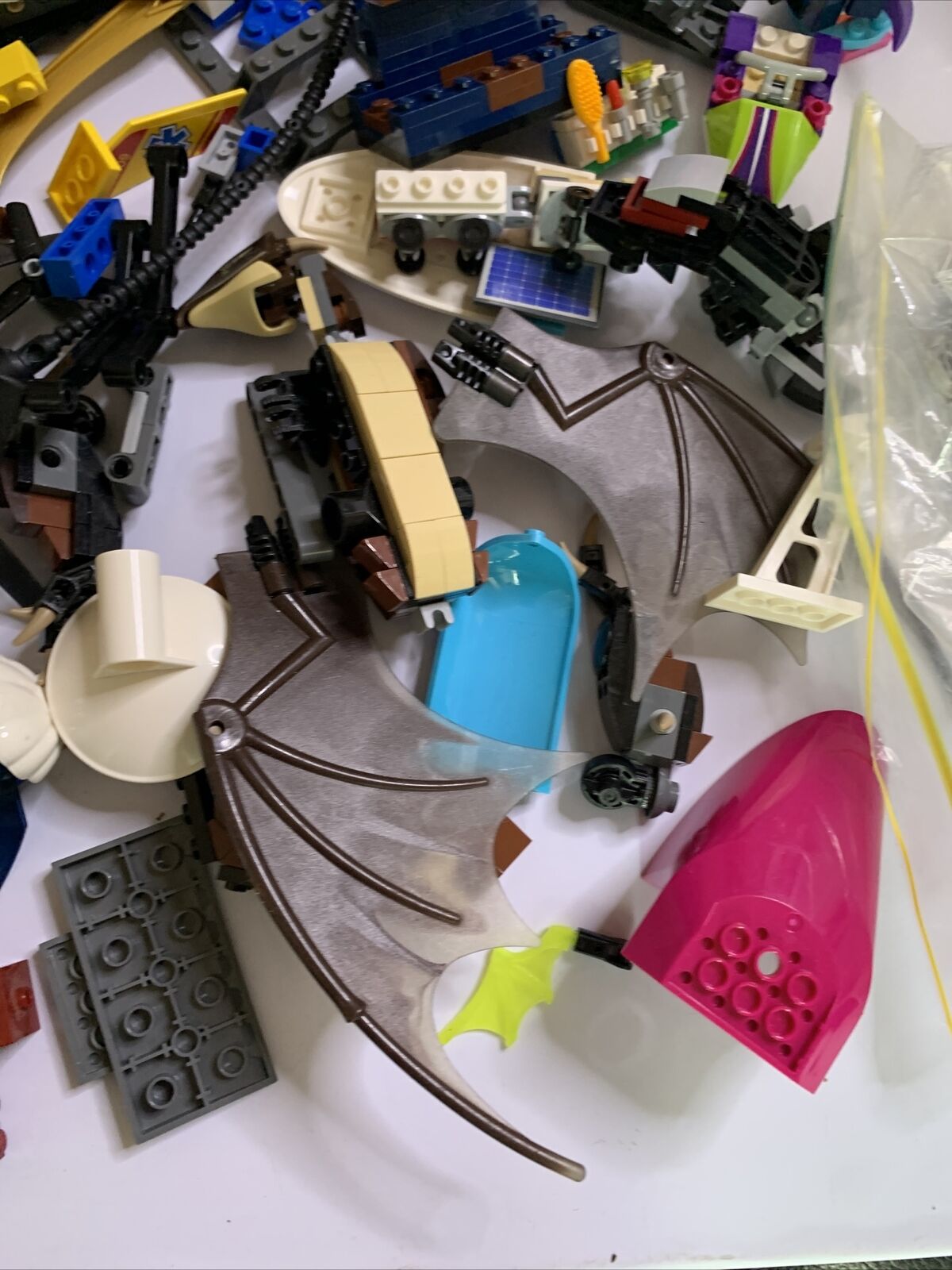 Lego Bulk Lot Airplane Dragons Technic Boats Cars 1.61kg Genuine Assorted