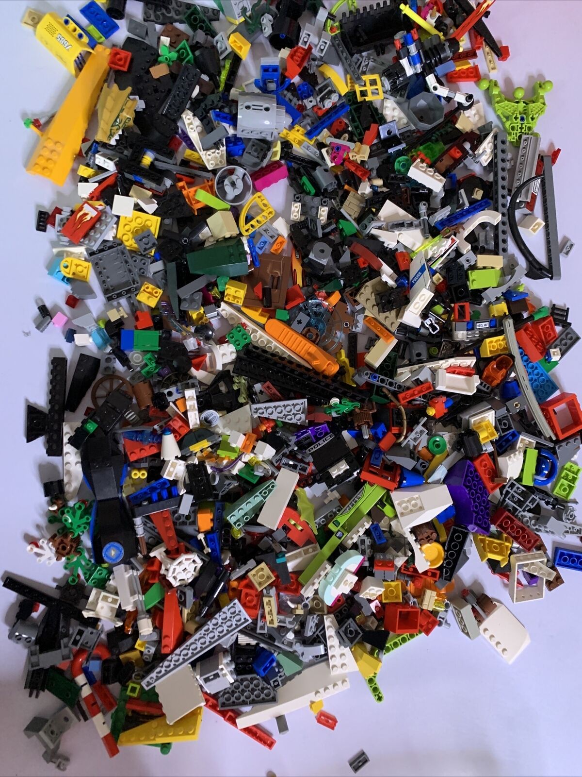 Lego bulk Bulk Lot Technic Bionicle Police Space 1.4kg