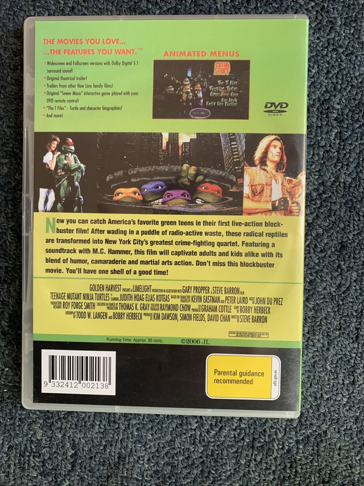 6x Teenage Mutant Ninja Turtles TMNT DVD Region 4
