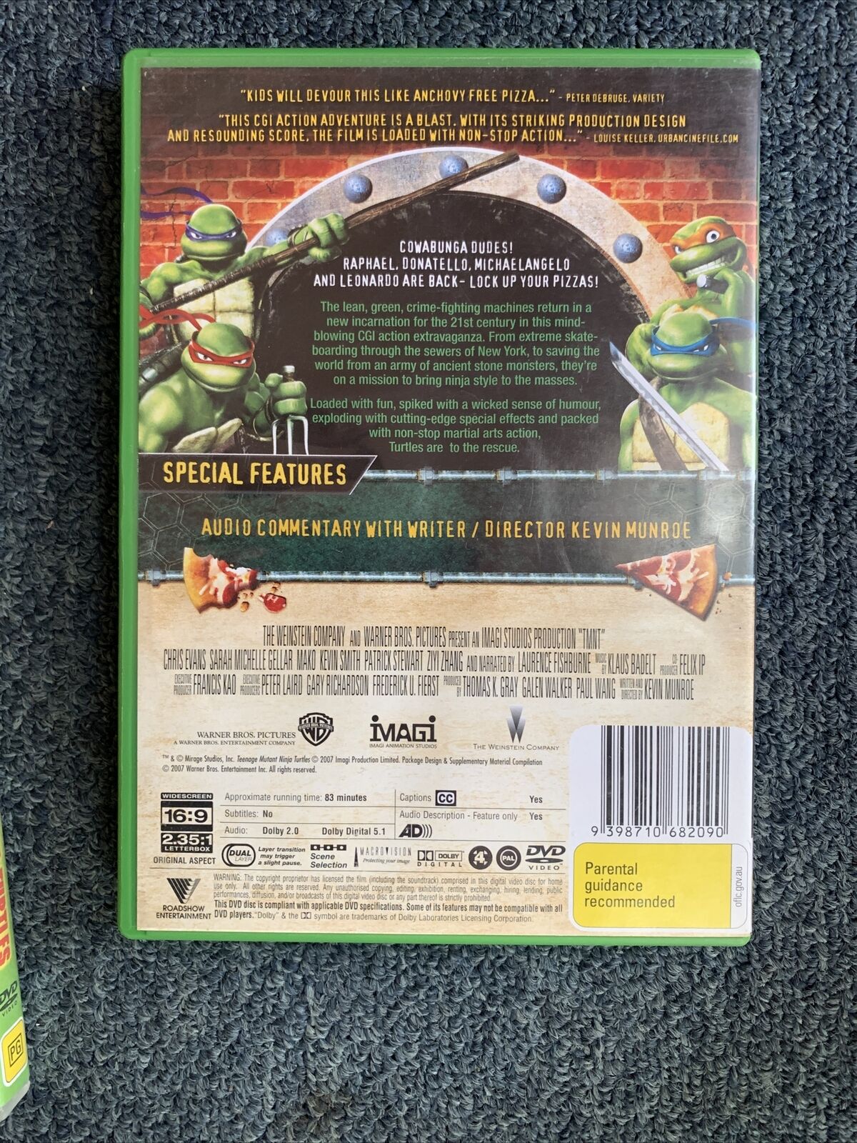 6x Teenage Mutant Ninja Turtles TMNT DVD Region 4