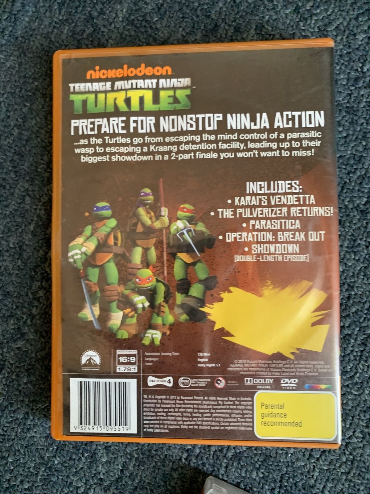6x Teenage Mutant Ninja Turtles TMNT DVD Region 4
