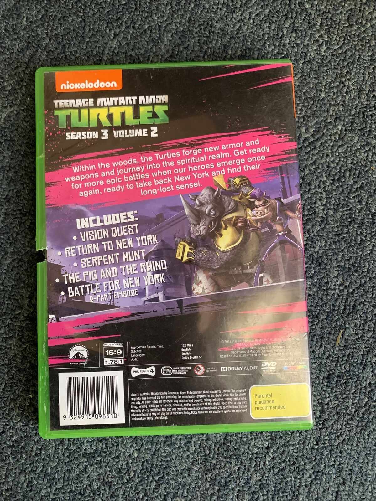 6x Teenage Mutant Ninja Turtles TMNT DVD Region 4