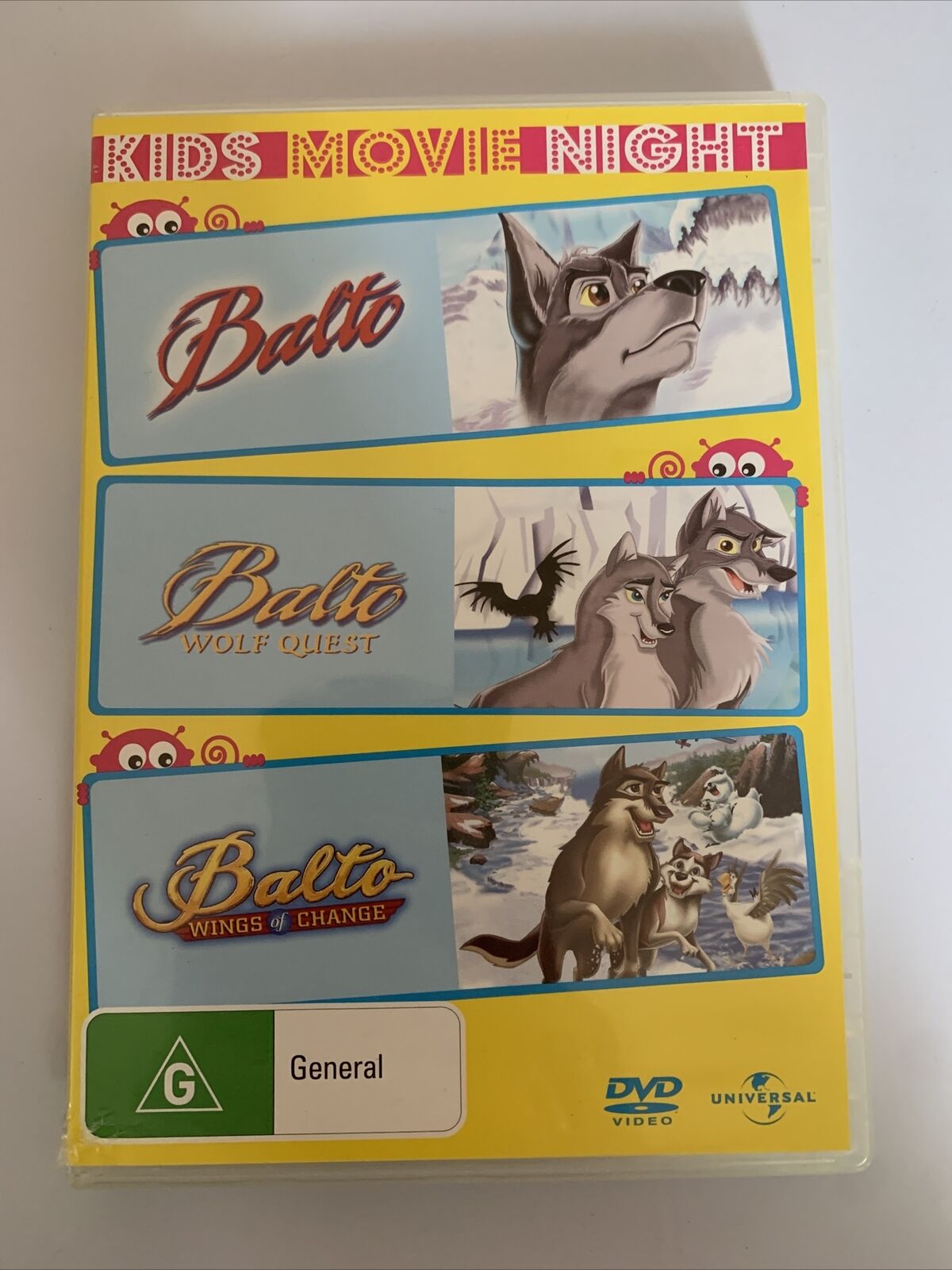 Balto / Balto Wolf Quest / Balto Wings of Change (DVD, 3-Disc Set) Animated Film