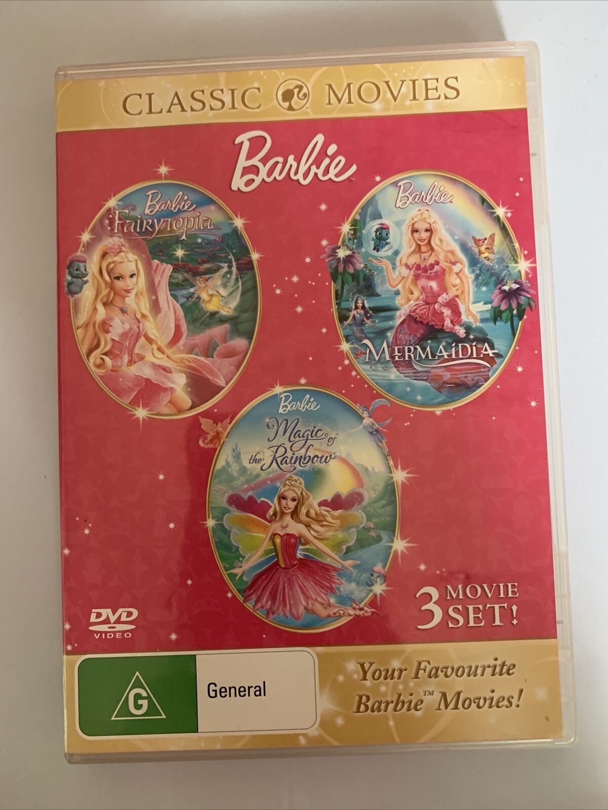 Barbie - Fairytopia / Mermaidia / Magic of The Rainbow (DVD, 2007) Region 4