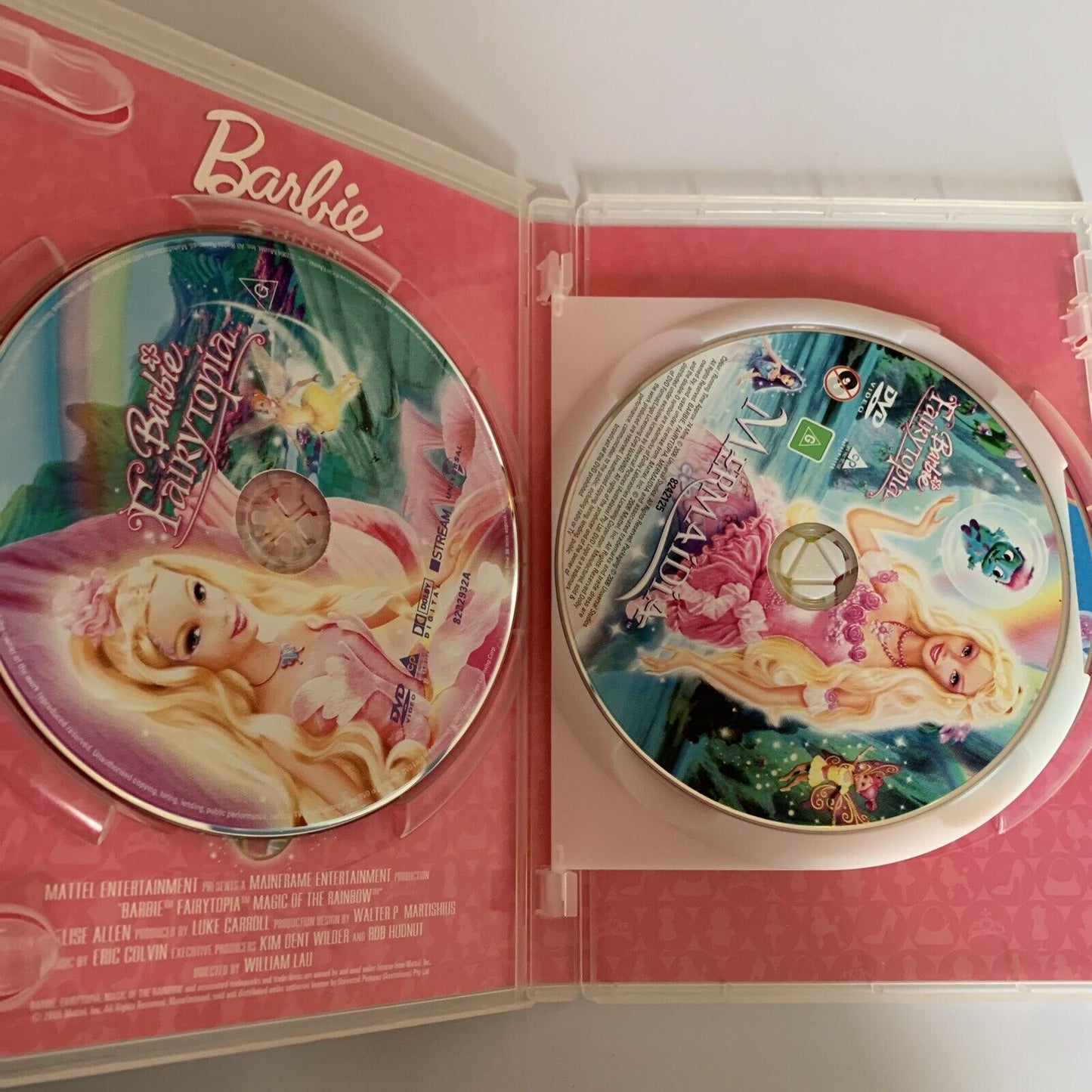 Barbie - Fairytopia / Mermaidia / Magic of The Rainbow (DVD, 2007) Region 4