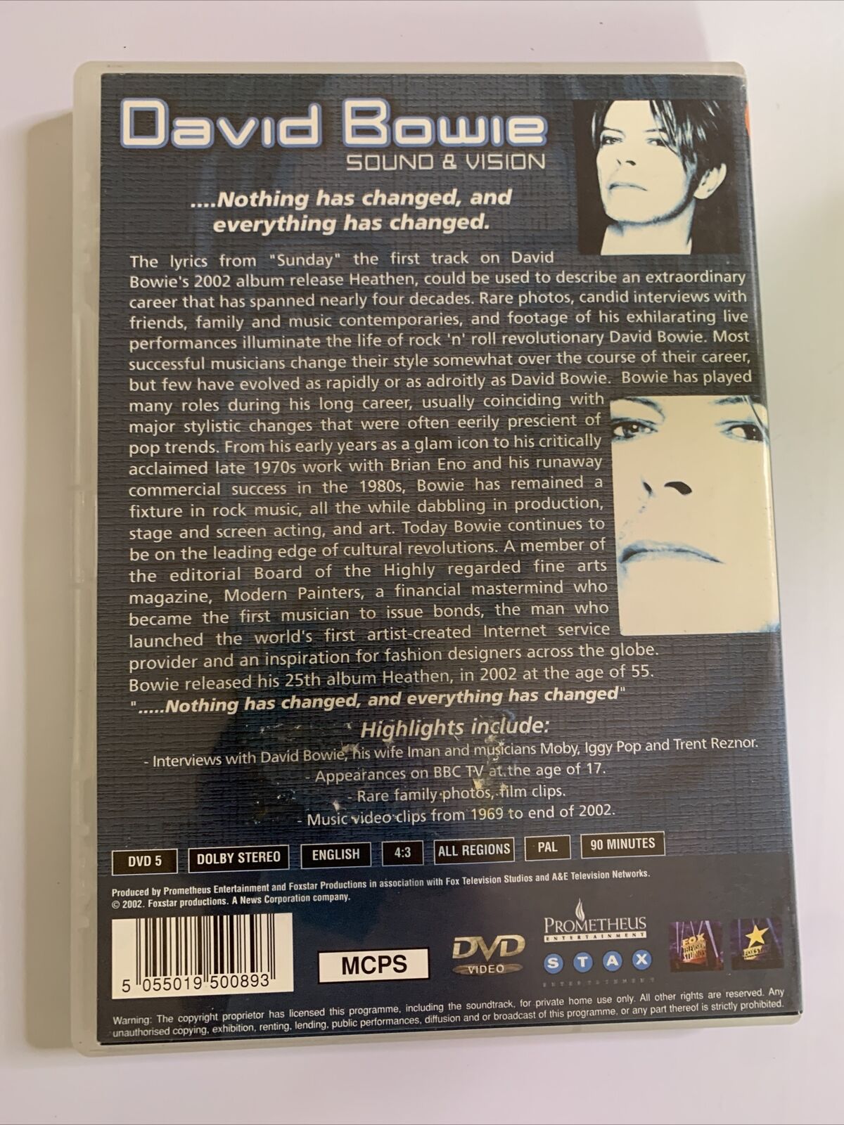 David Bowie - Sound And Vision (DVD) All Regions