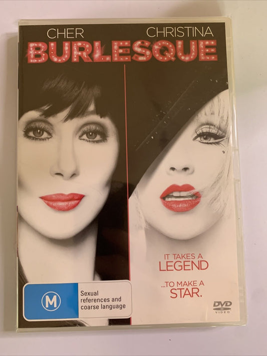 Burlesque (DVD, 2010) Christina Aguilera, Cher Region 4  NEW