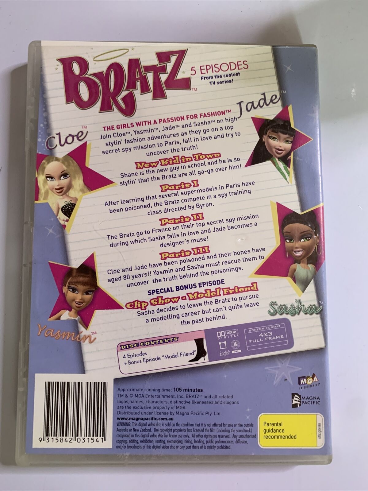 Bratz - Pariz  (DVD, 2007)   Region 4