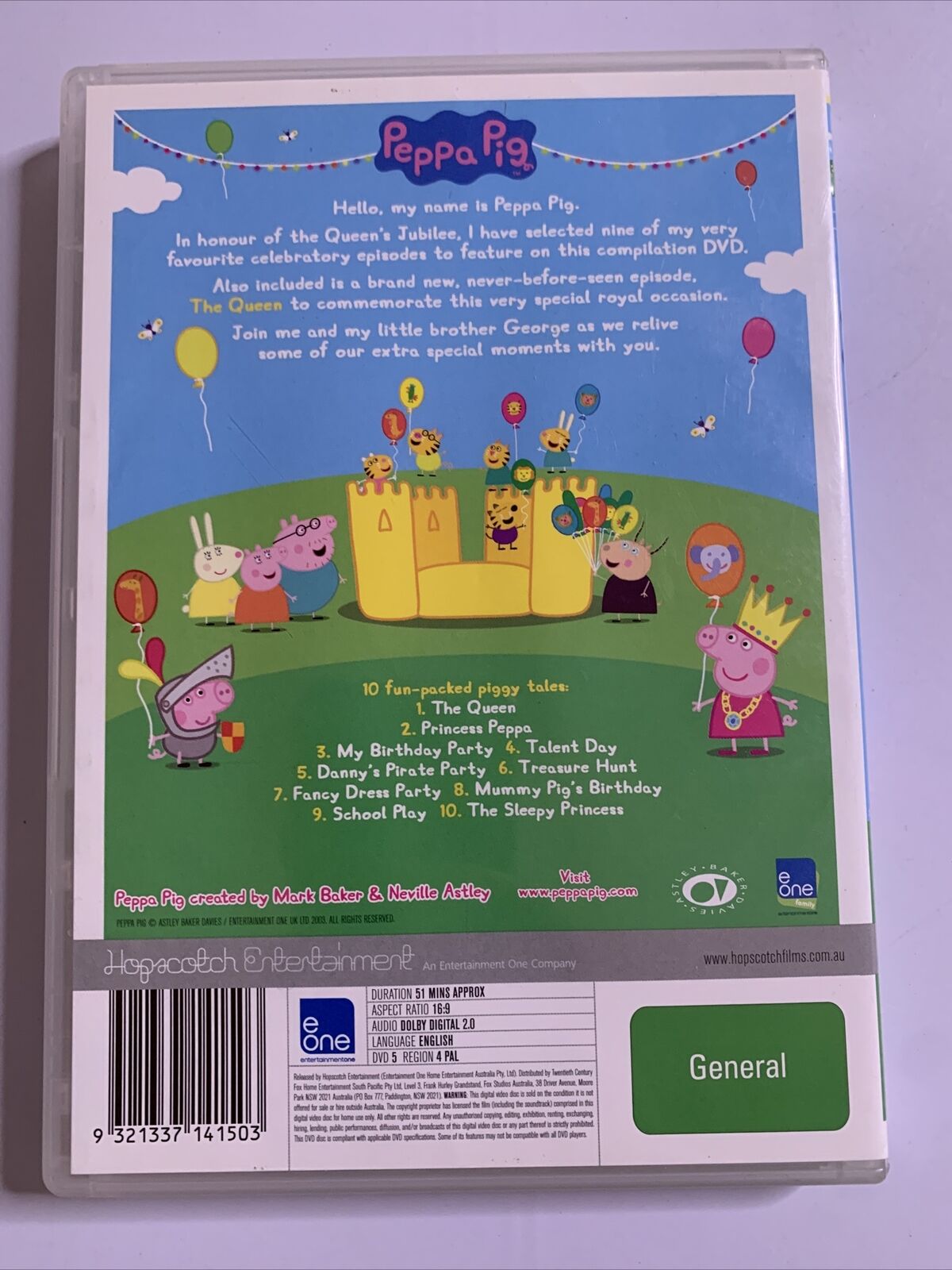 Peppa Pig - The Queen A Royal Compilation (DVD, 2011) Region 4