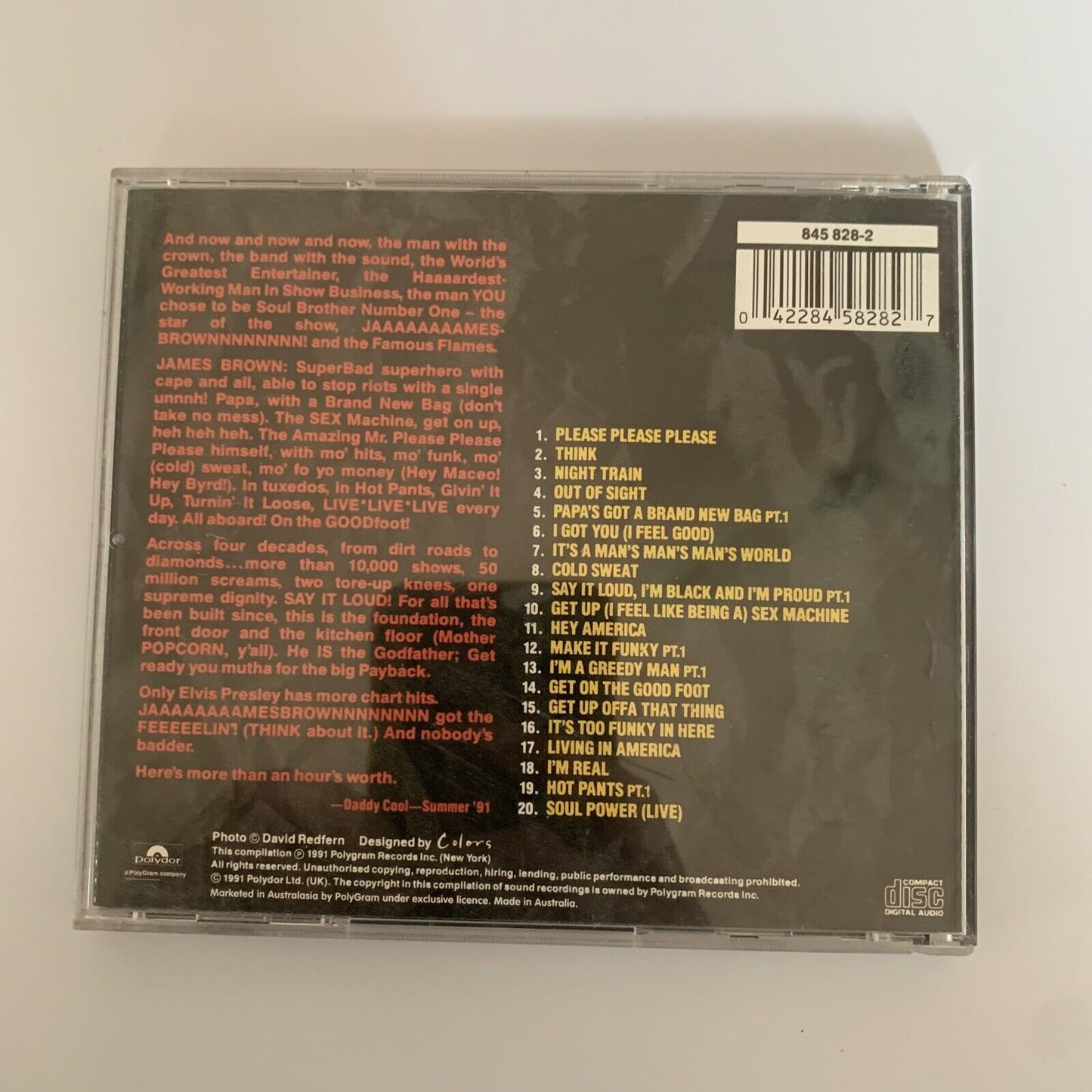 James Brown – Sex Machine: The Very Best Of James Brown  (CD, 1991)