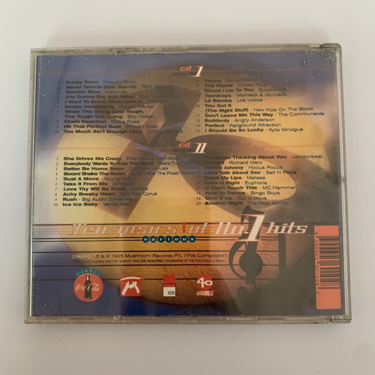 Take 40 Ten Years Of No. 1 Hits of Australia (CD, 2-Disc Set, 1995)