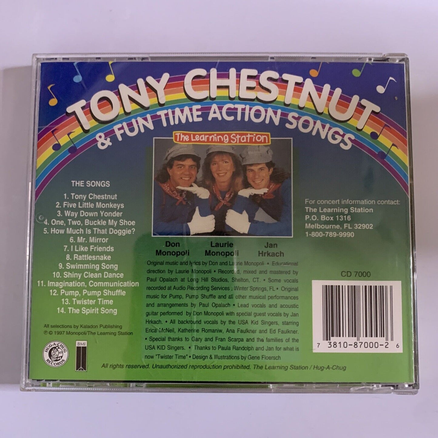 Learning Station: Tony Chestnut & Fun Time Action Songs (CD, 2000)