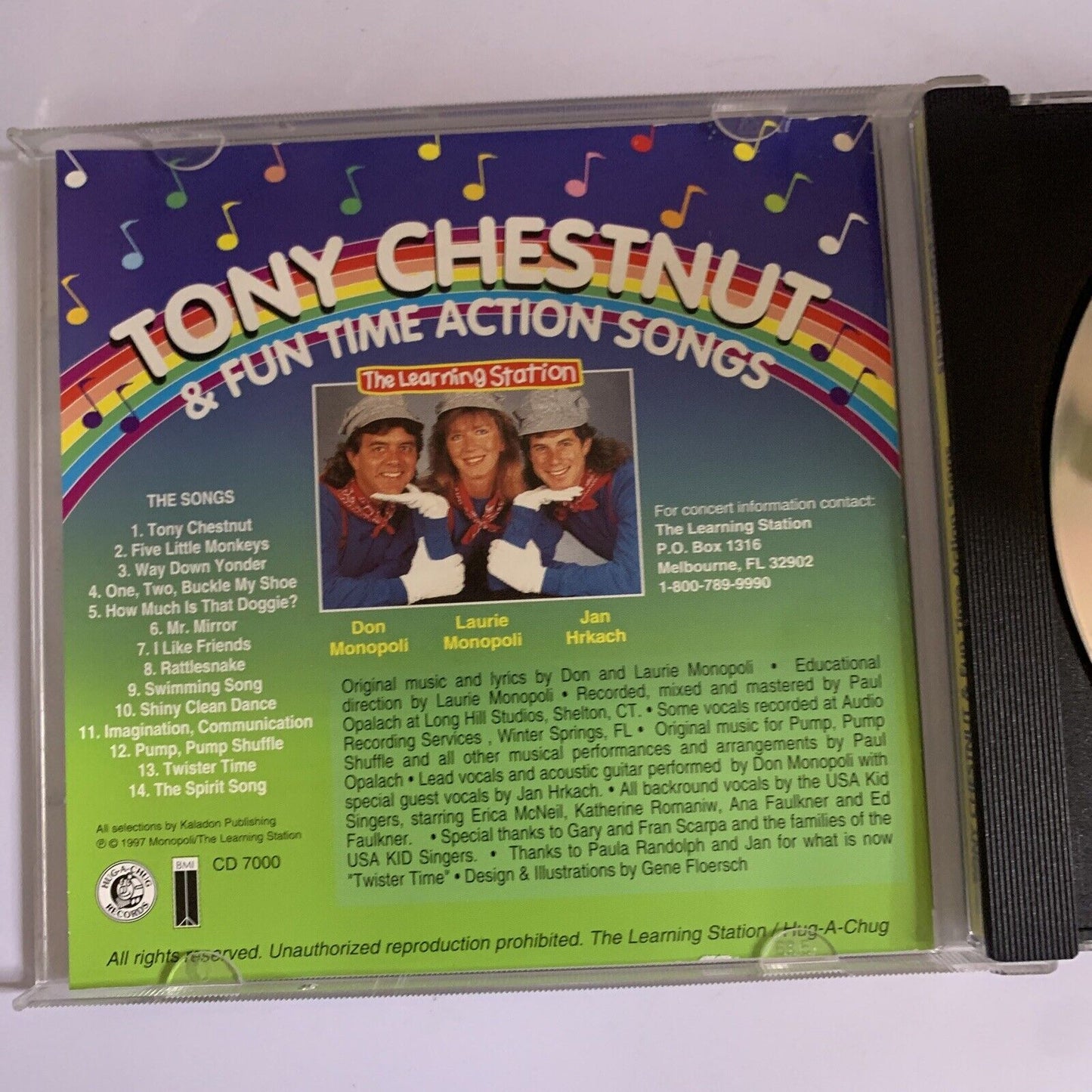 Learning Station: Tony Chestnut & Fun Time Action Songs (CD, 2000)