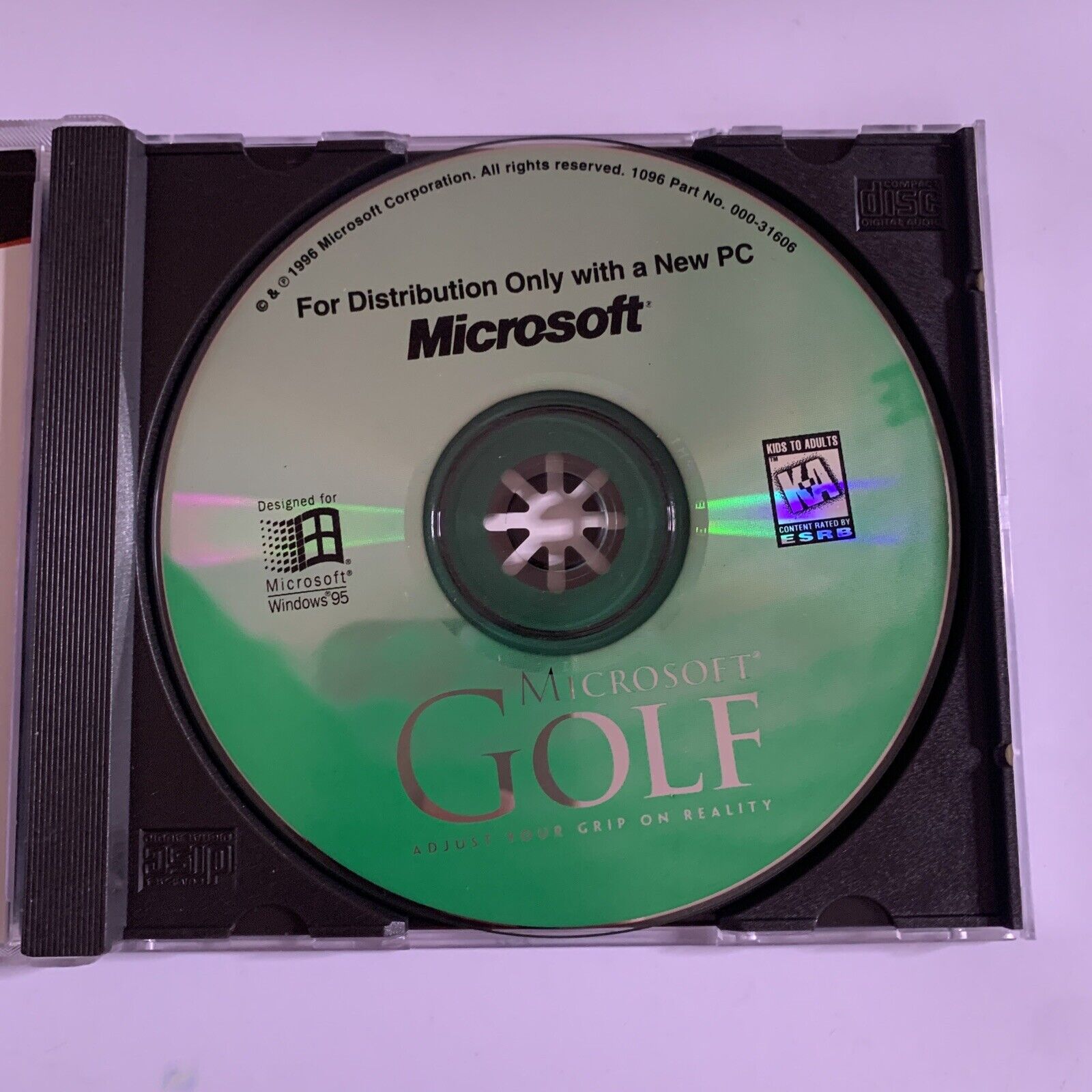 Microsoft Golf - PC CD-ROM 1996 Game for Windows 95 – Retro Unit Microsoft Golf - PC CD-ROM 1996 Game for Windows 95 – Retro Unit