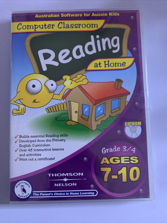 Computer Classroom Reading Skills At Home - PC CD-ROM Educational Software NEW