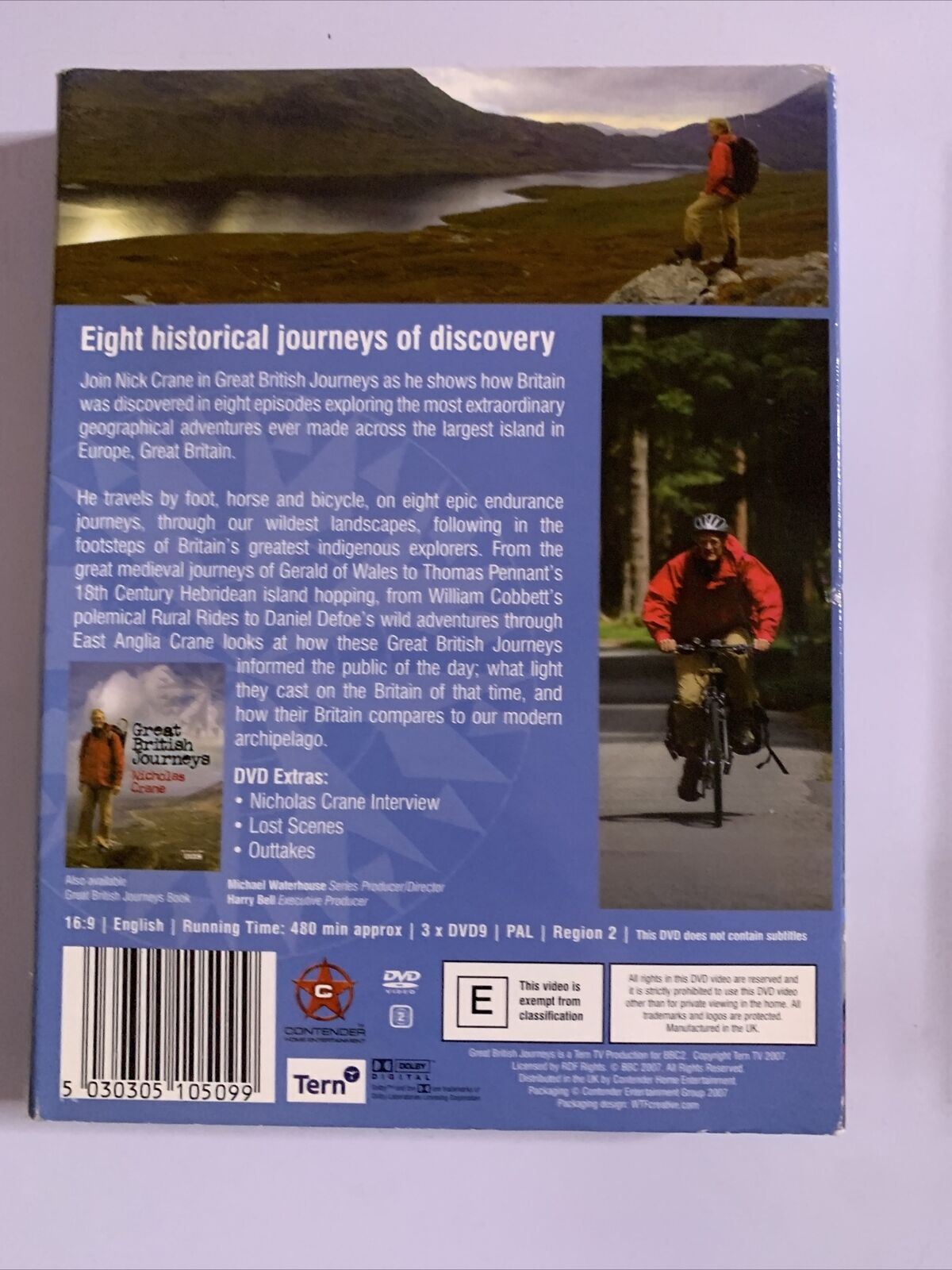 Great British Journeys - Series 1 (DVD) Nicholas Crane TV Series BBC Region 2