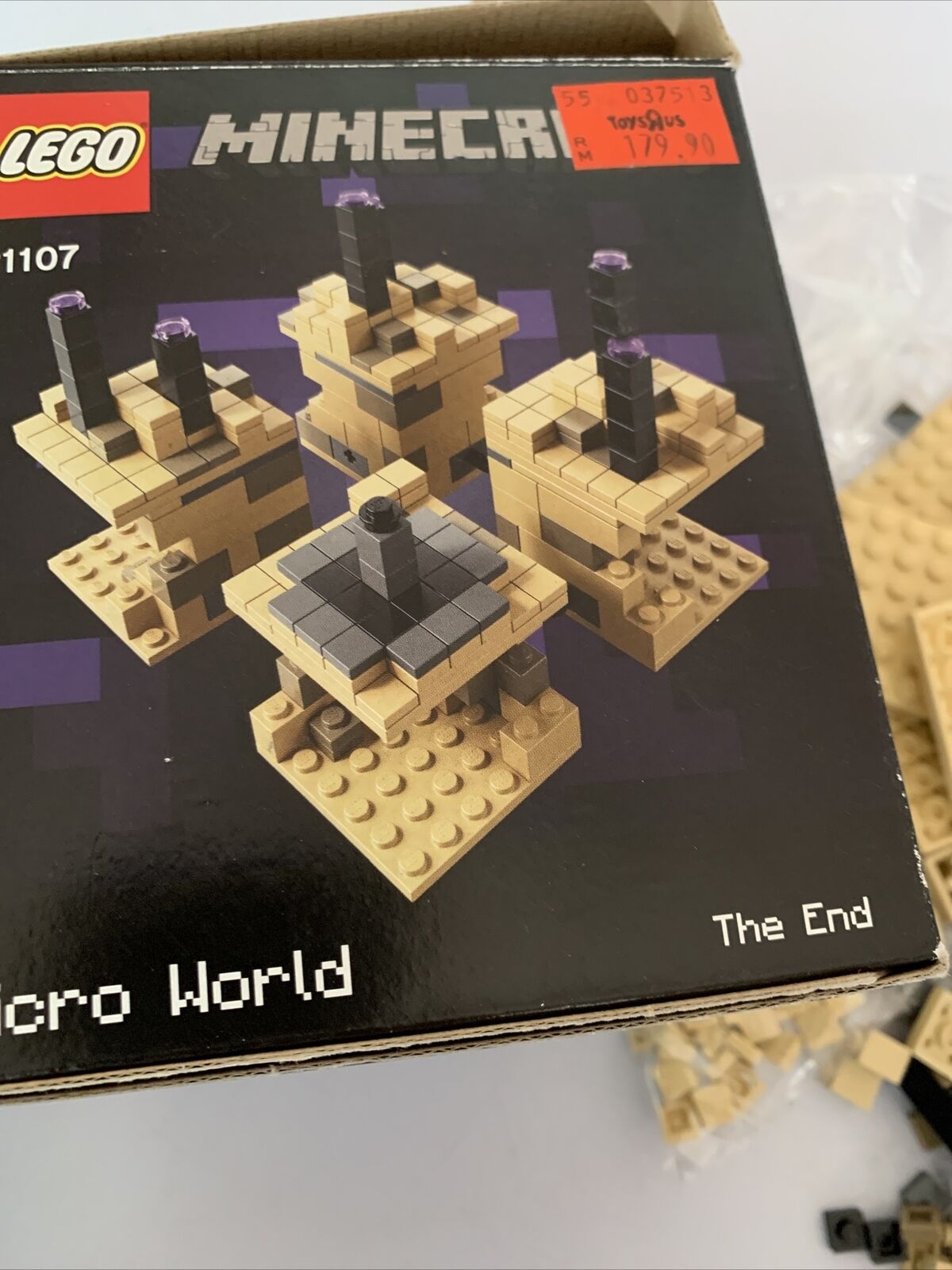 Minecraft Micro LEGO Minecraft: Micro World - The End (21107) Incomplete – Retro Unit