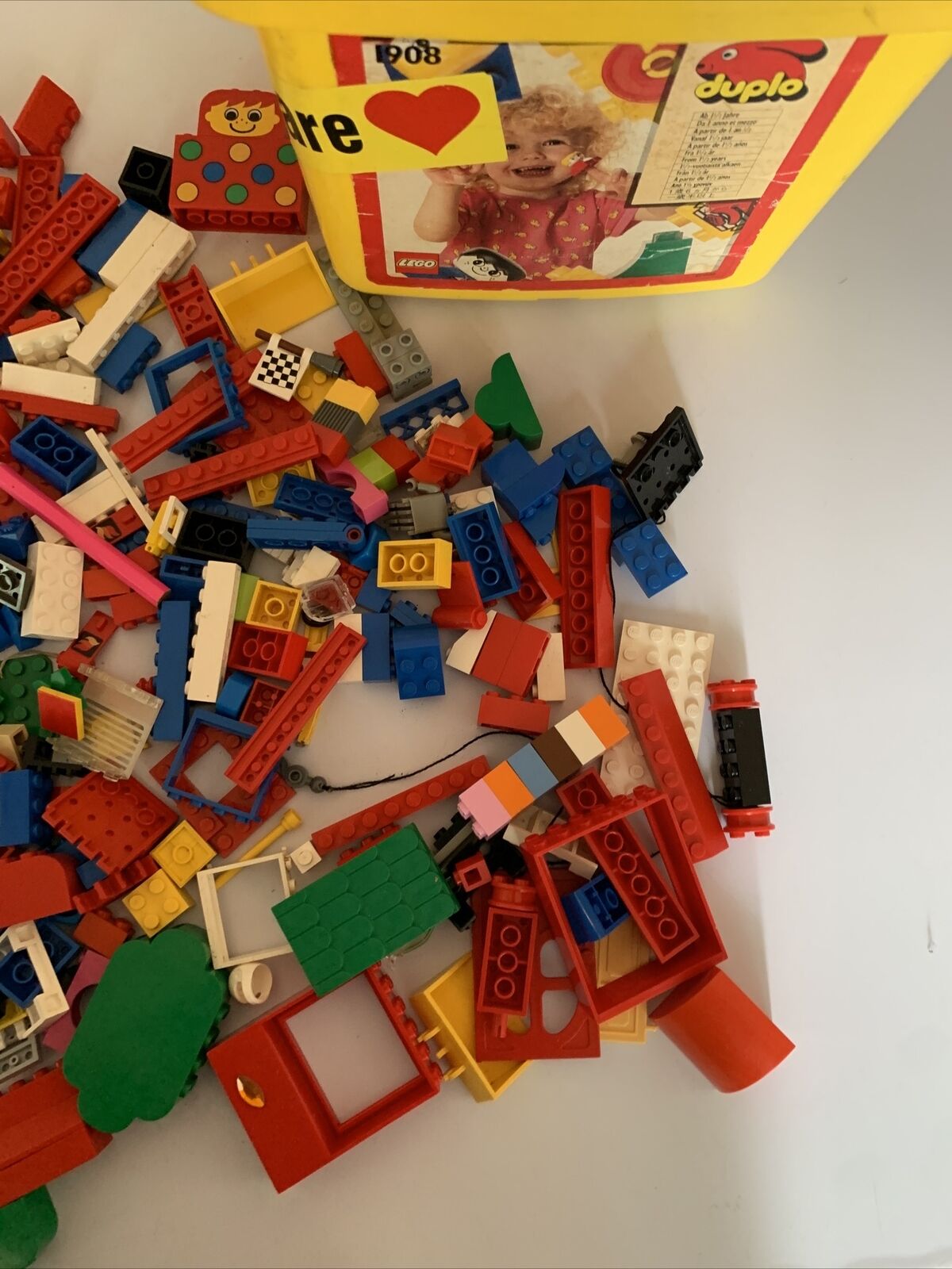 Bulk Genuine Lego Lot City Fiends Small Pieces with Container 1.25kg