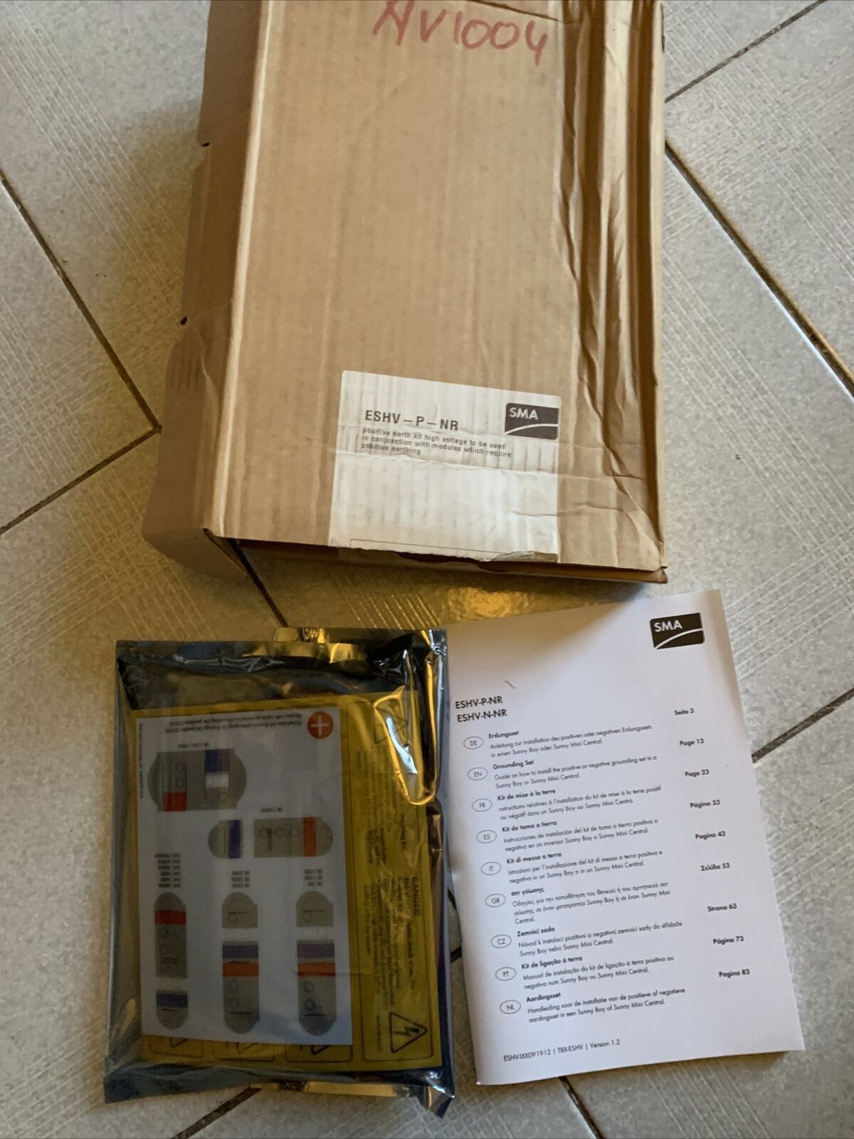 SMA Positive Grounding Kit for Sunny Boy ESHV-P-NR NEW