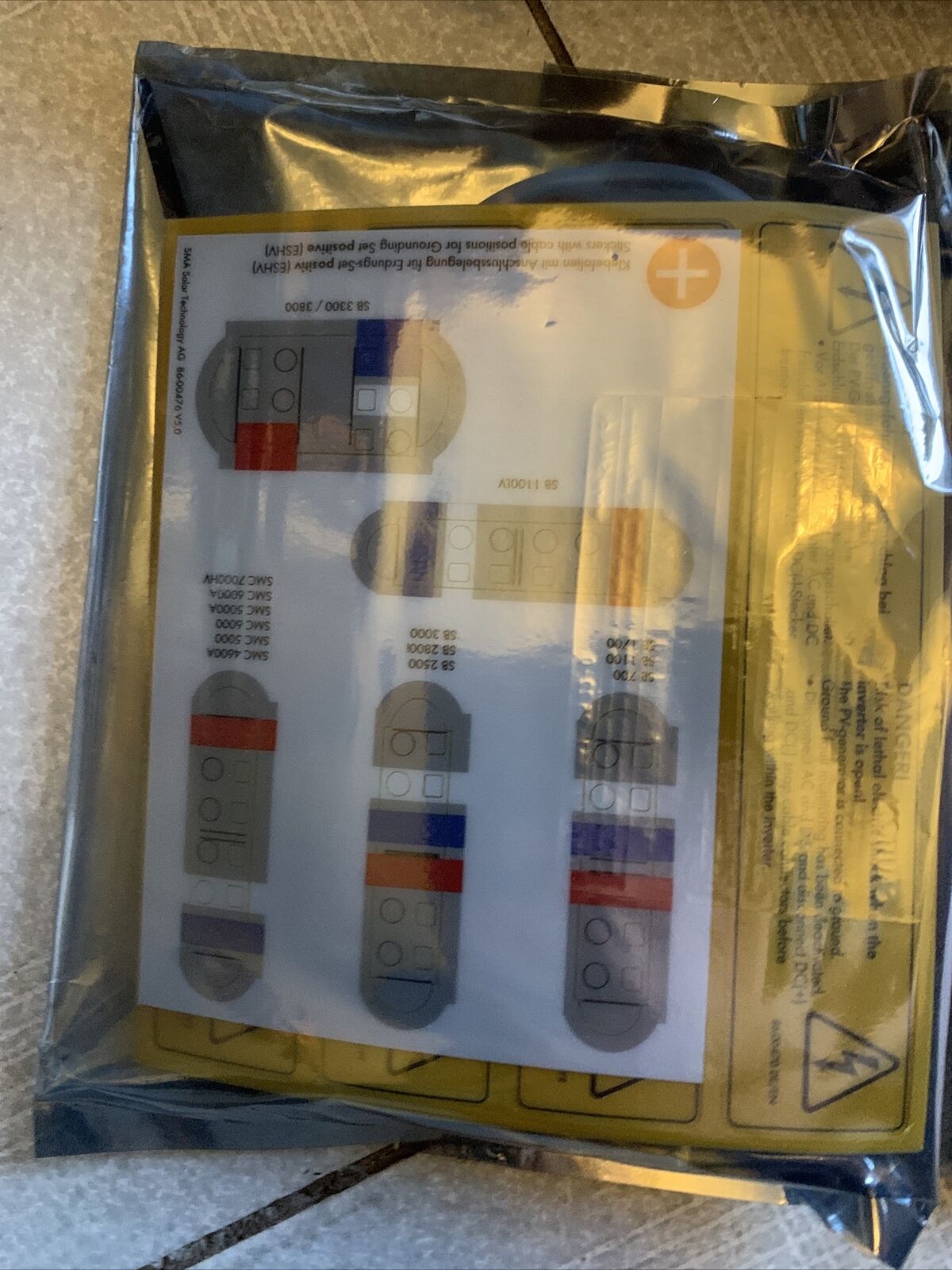 SMA Positive Grounding Kit for Sunny Boy ESHV-P-NR NEW