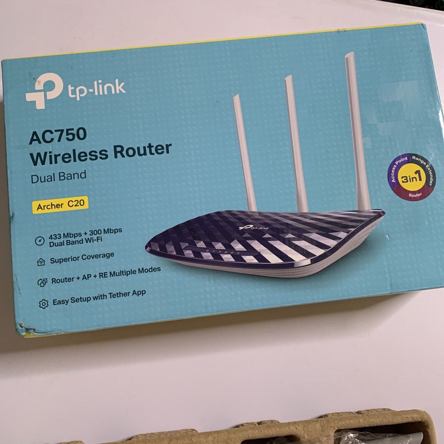 TP-Link Archer C20 AC750 Dual-Band Wireless Router