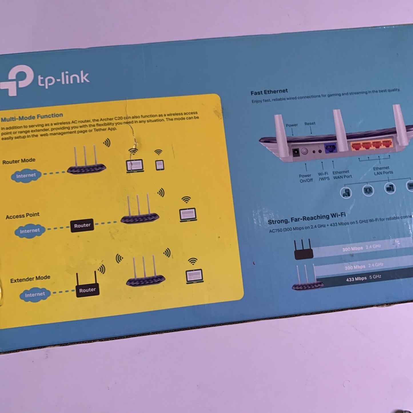 TP-Link Archer C20 AC750 Dual-Band Wireless Router