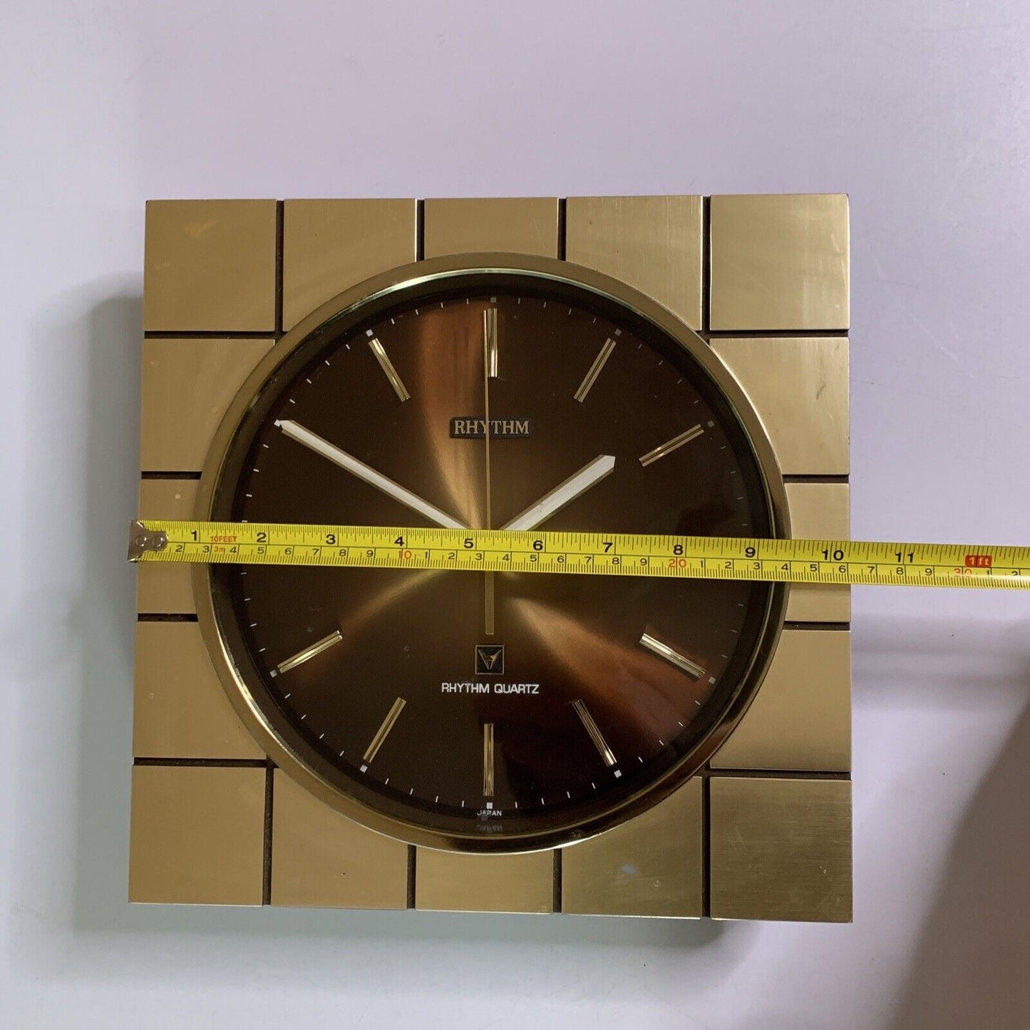 Rhythm Quartz Wall Clock 26x26cm Vintage