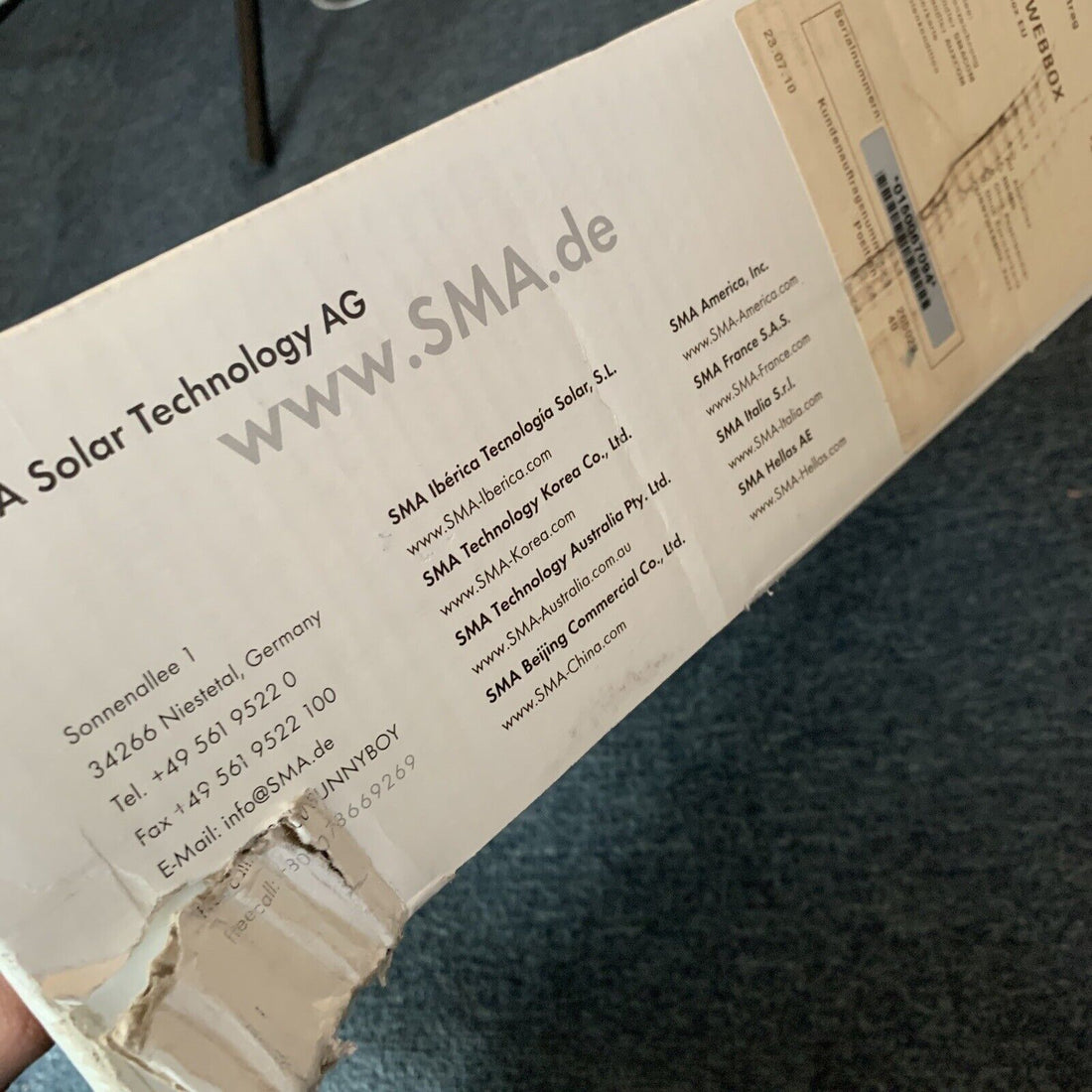 SMA Sunny Webbox RS485 Solar Monitoring System – Retro Unit