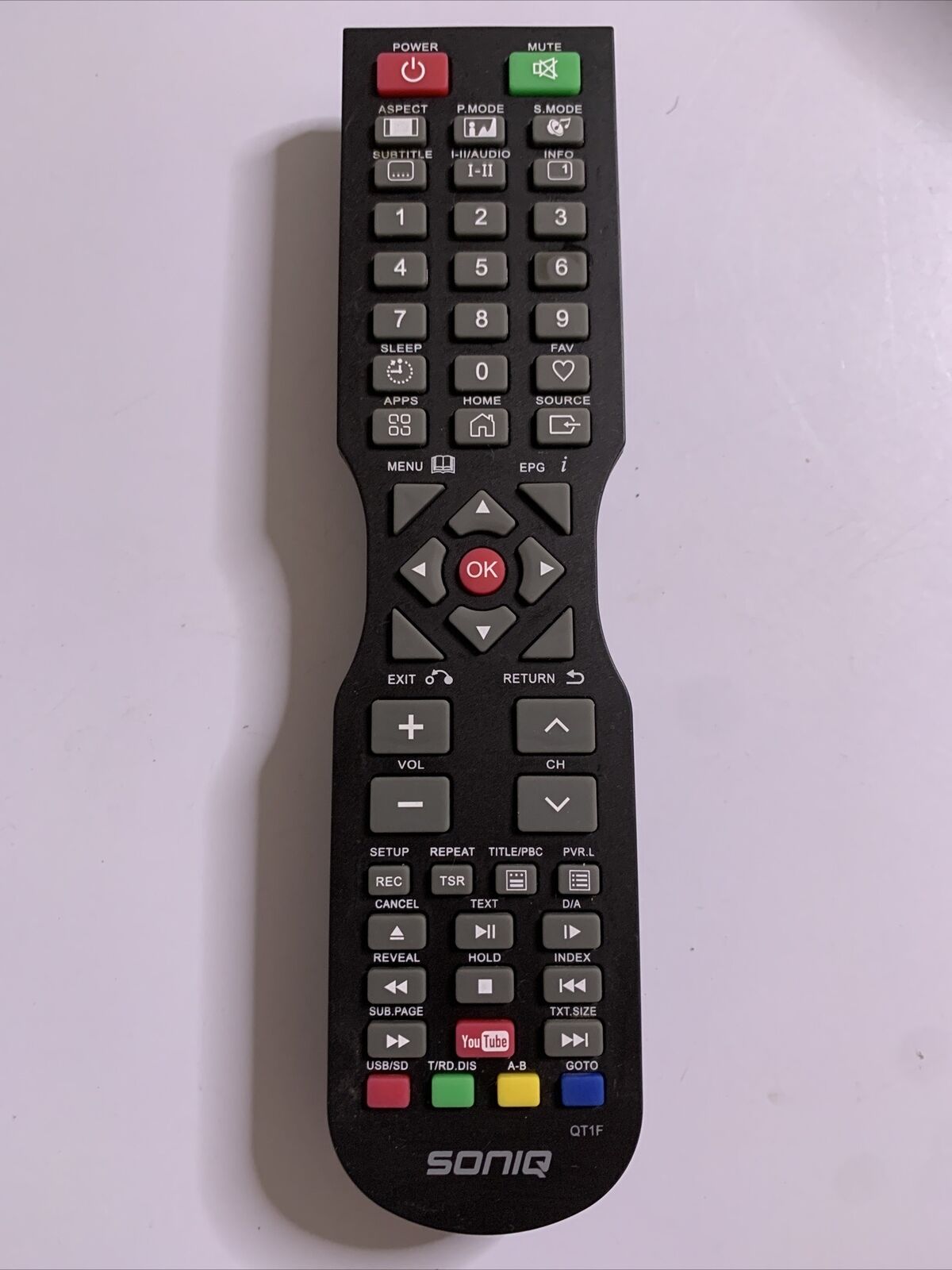 Genuine Soniq QT1F Remote Control for Soniq TV