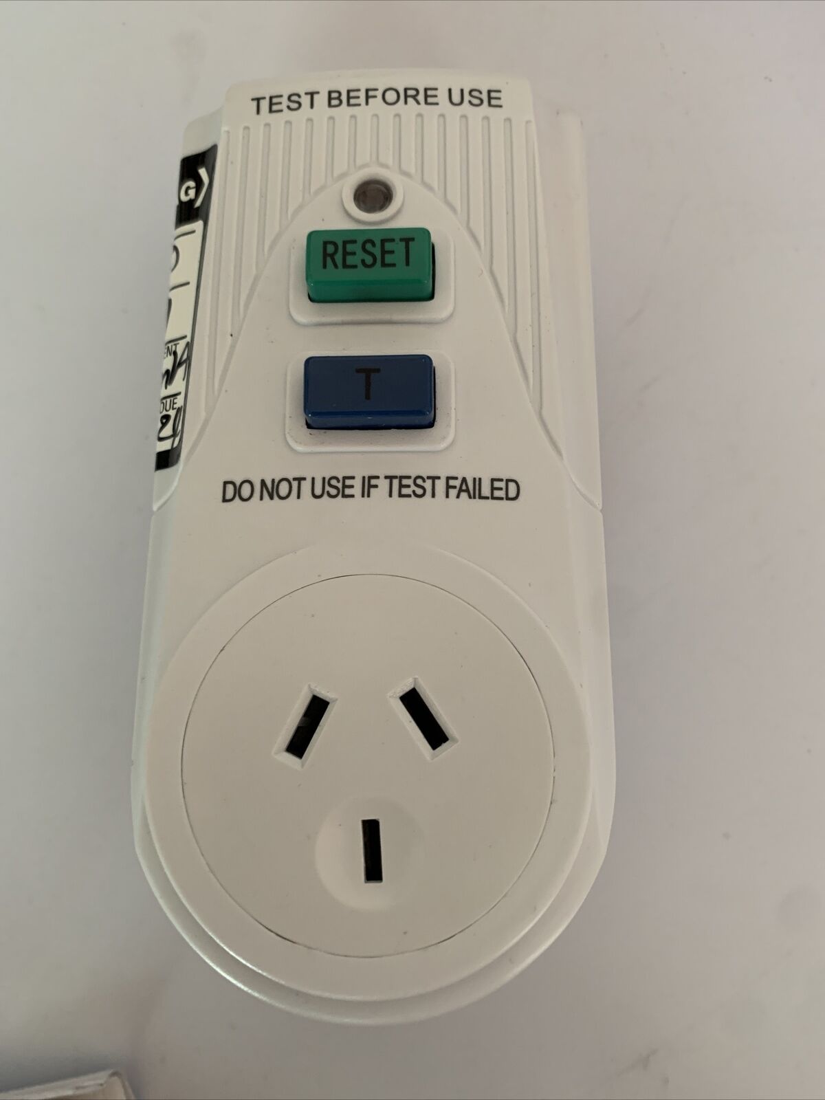 Power Tech Plus Single RCD Safety Switch Outlet 10A Portable RCD  MS4013