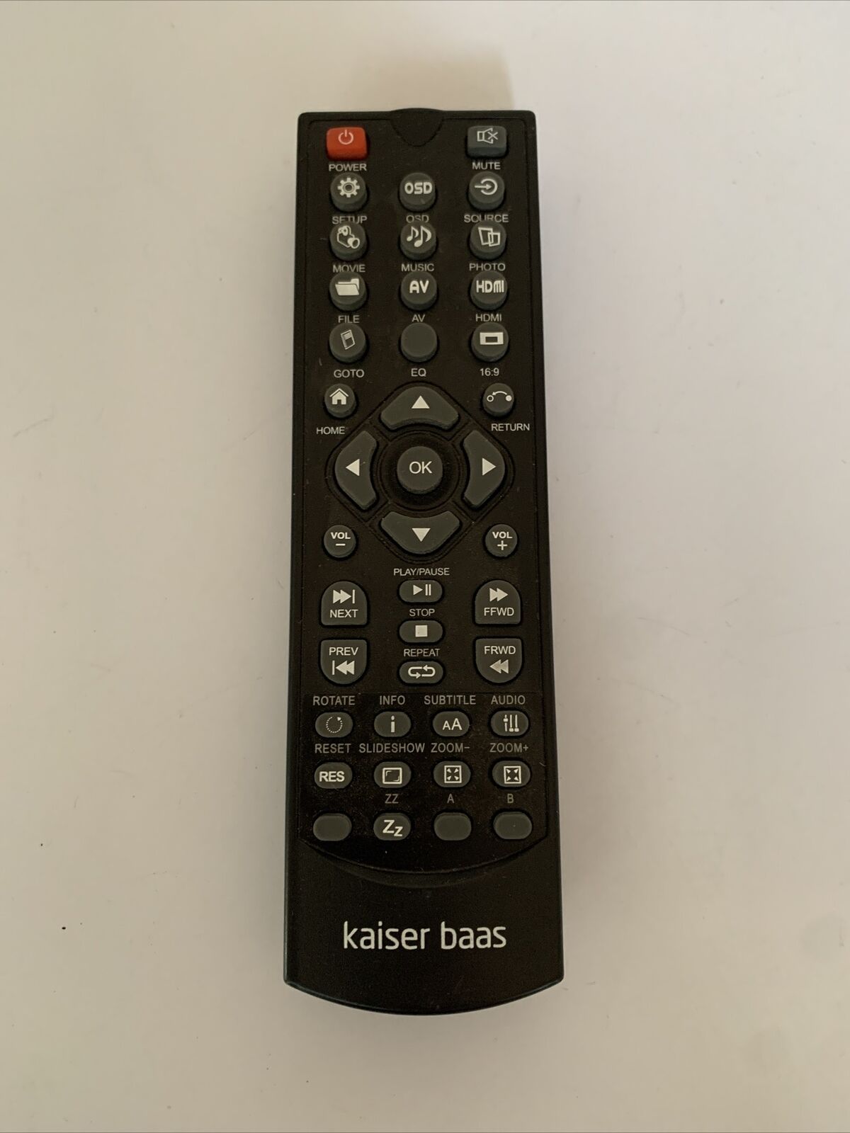 Kaiser Bass Remote Control For Media Player