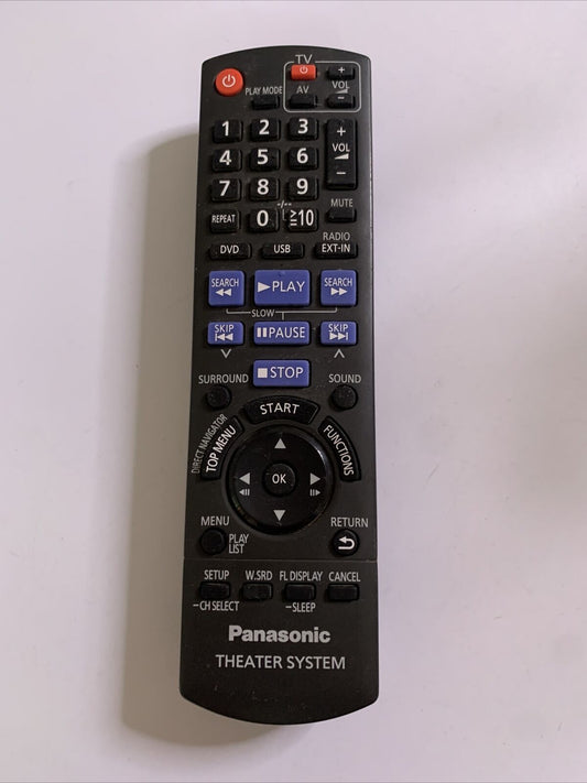 Genuine Panasonic N2QAYB000366 Remote Control for TV, DVD, Theatre System