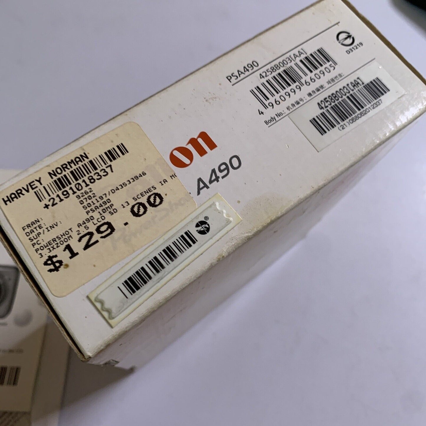 Canon PowerShot A490 Digital Camera 10MP 3.3x Zoom