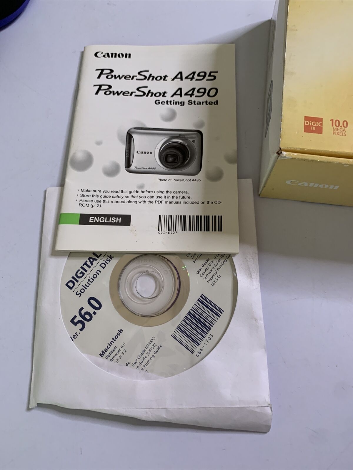 Canon PowerShot A490 Digital Camera 10MP 3.3x Zoom