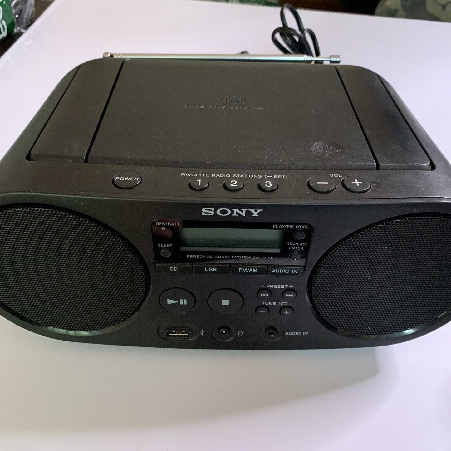 Sony Personal Audio System Boombox CD Radio USB ZS-PS50