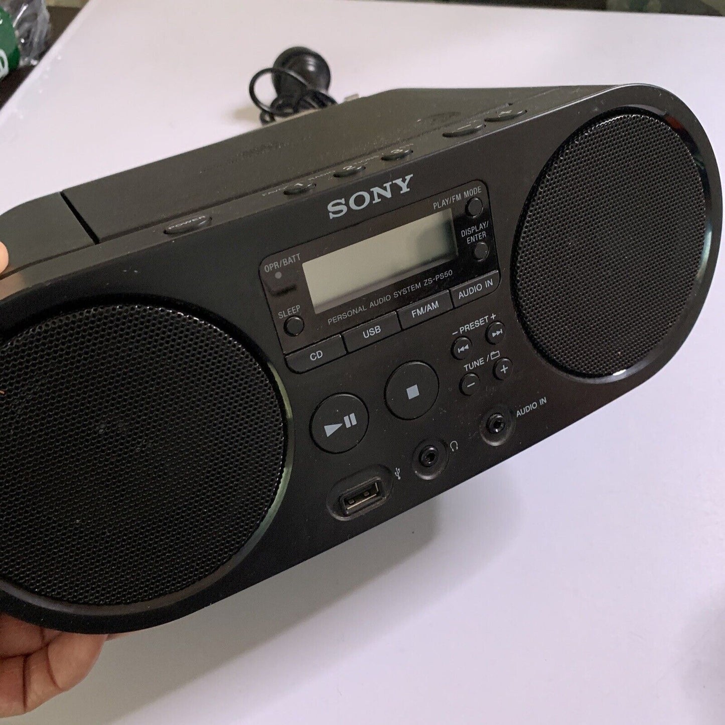 Sony Personal Audio System Boombox CD Radio USB ZS-PS50