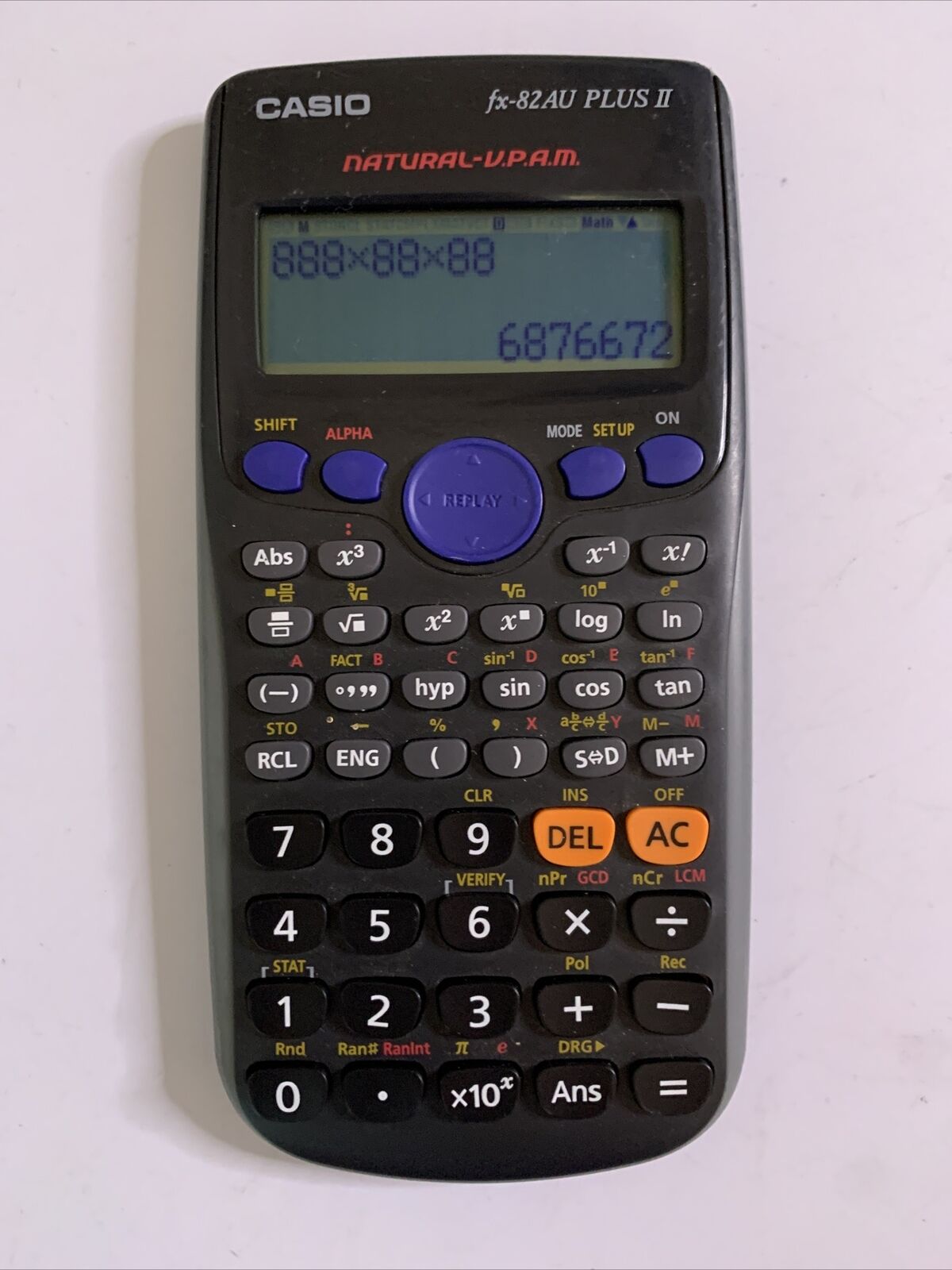 Casio FX82AU PLUS II Scientific Calculator working – Retro Unit