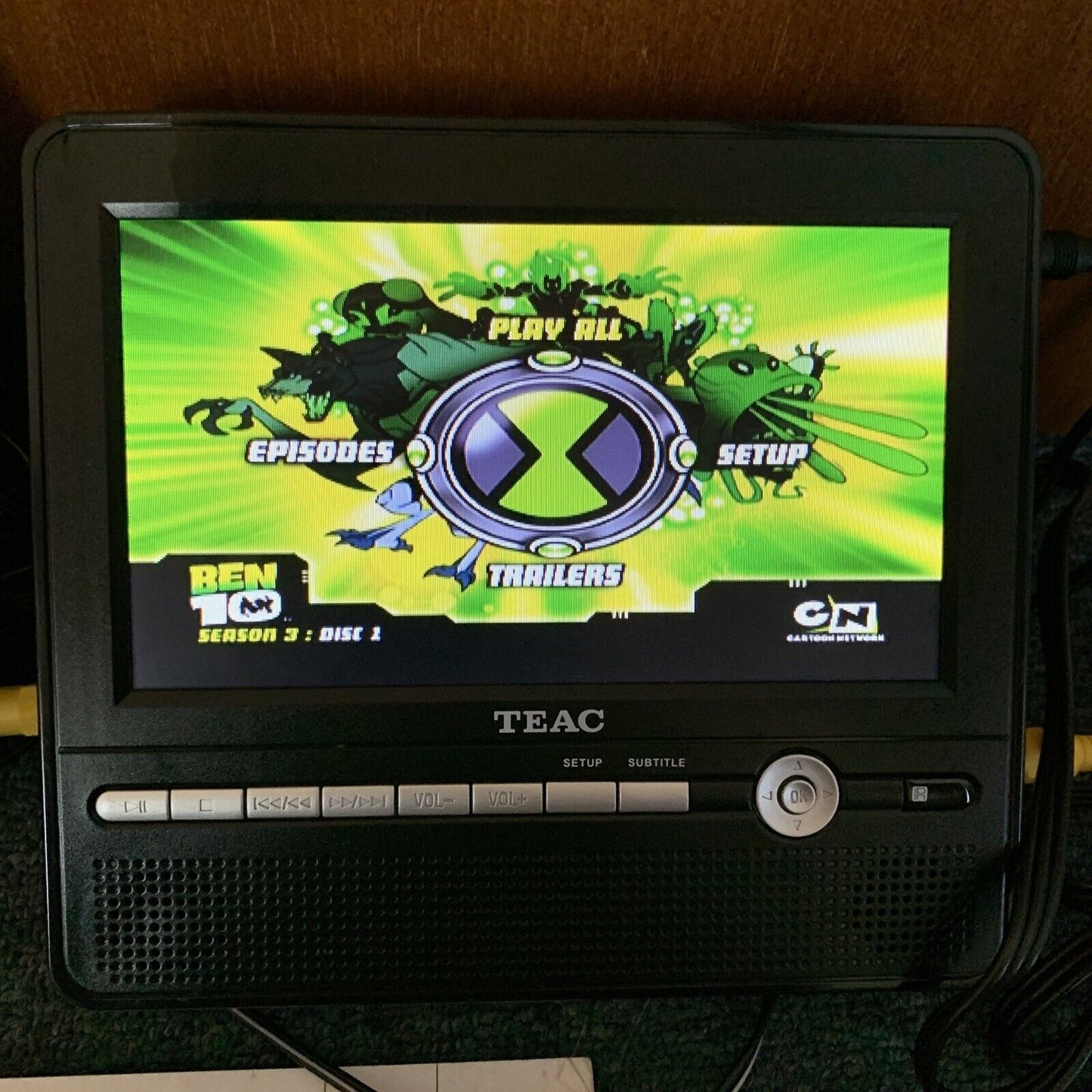 Teac Dual Portable 7” LCD DVD Player DVP373T