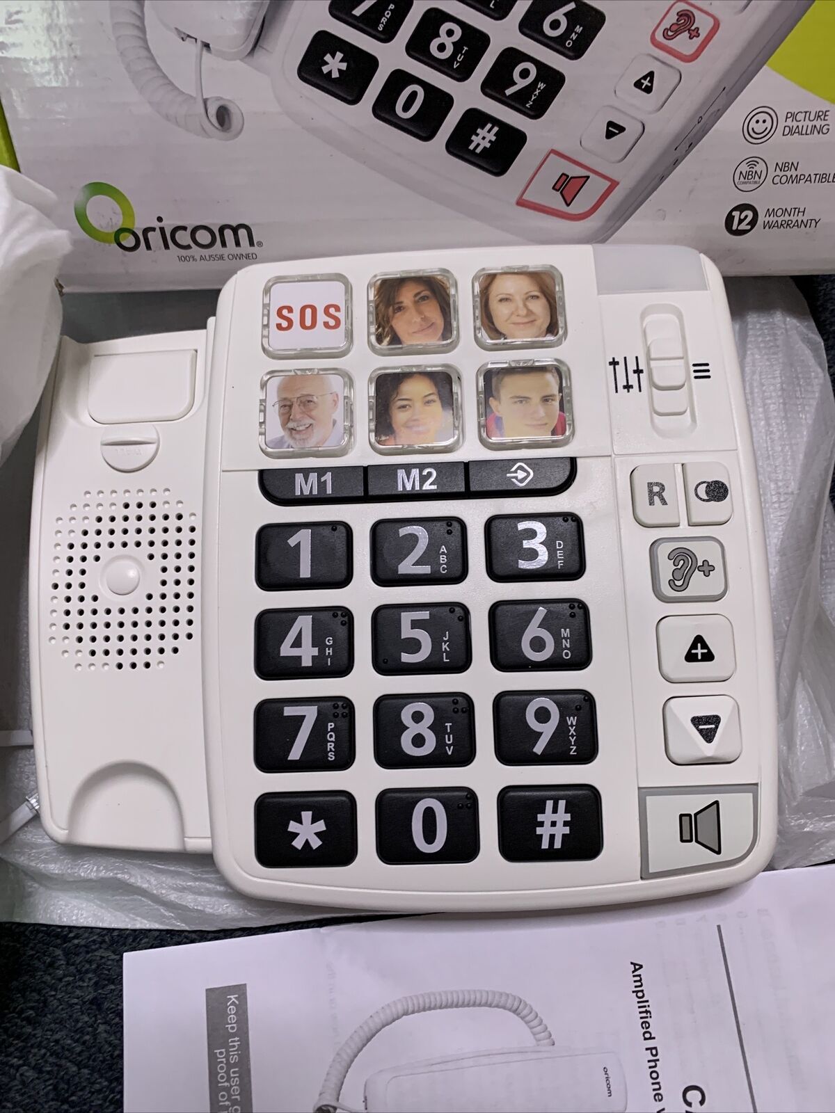 Oricom Amplified Corded Telephone with Large Buttons NBN Compatible CARE80S