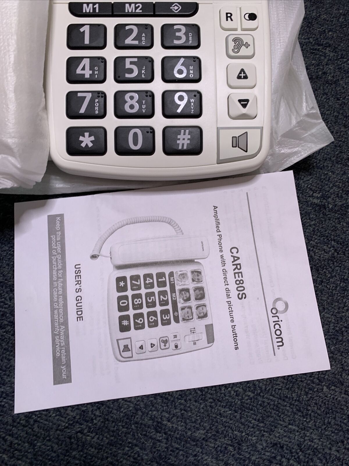 Oricom Amplified Corded Telephone with Large Buttons NBN Compatible CARE80S