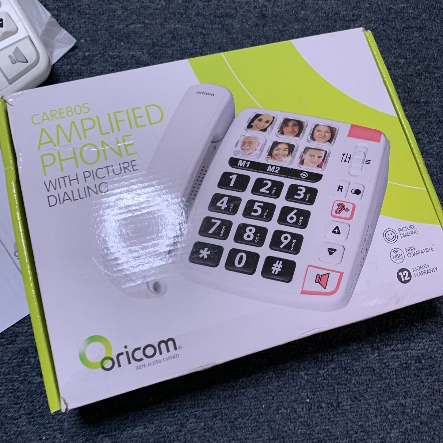 Oricom Amplified Corded Telephone with Large Buttons NBN Compatible CARE80S