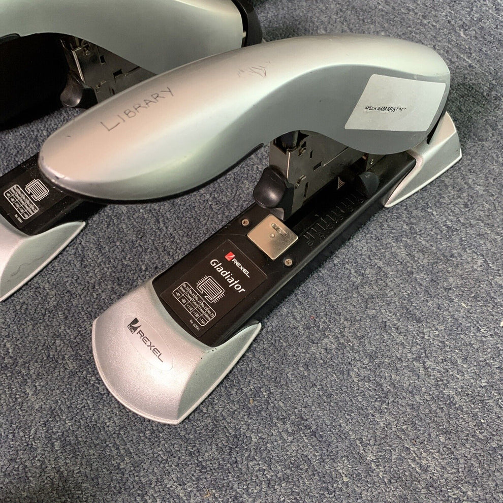 2x Rexel Gladiator Heavy Duty Office Premium Stapler Retro Unit