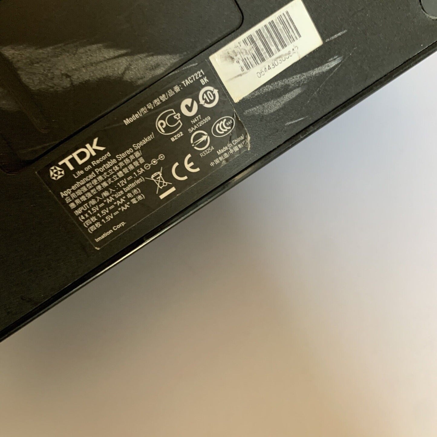 TDK Portable Stereo Speaker iPod Dock 30 Pin TAC7221