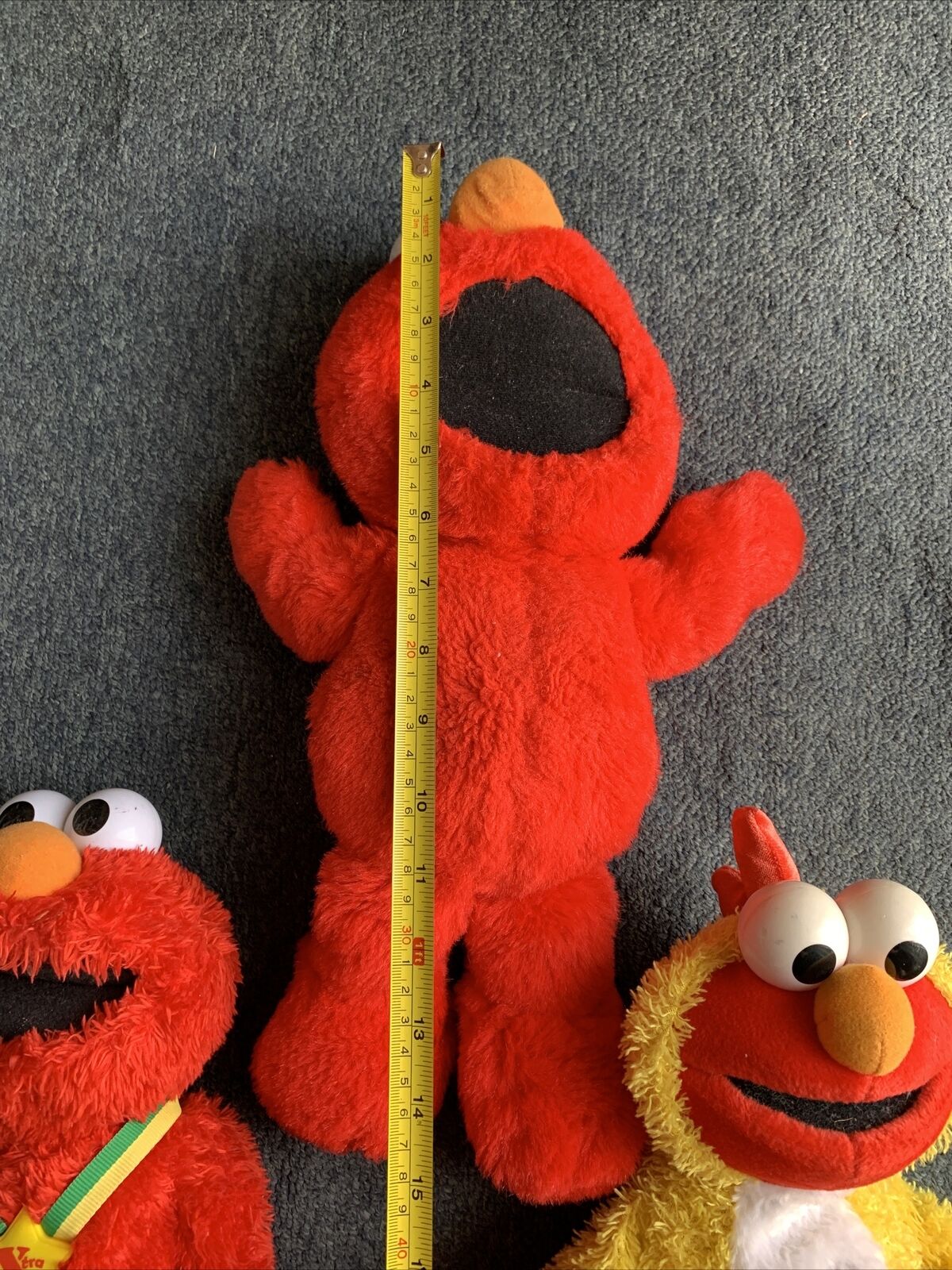 3x Elmo Plush Figure Toy Tickle Me Dancing 35cm
