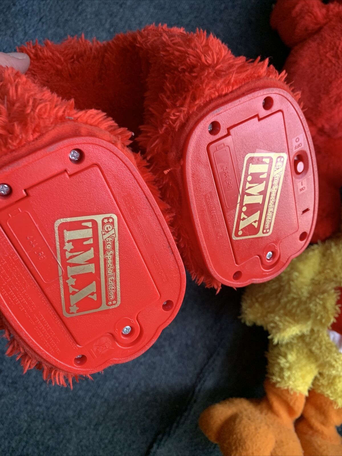 3x Elmo Plush Figure Toy Tickle Me Dancing 35cm